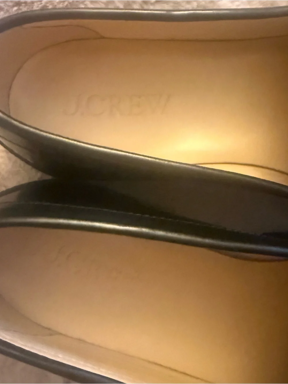 J.Crew Black Leather Loafers 7.5